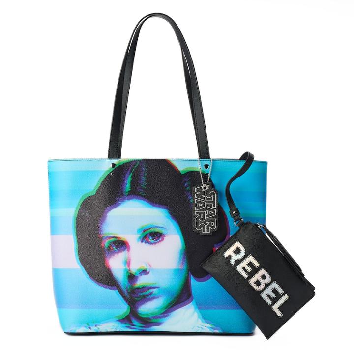 Star Wars Tote With Wristlet, Women's, Light Blue
