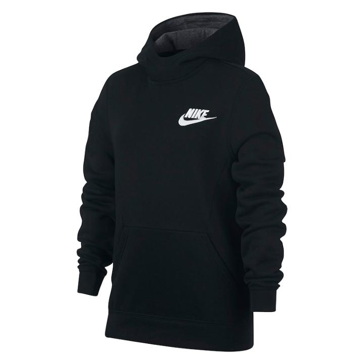 Boys 8-20 Nike Club Pullover Hoodie, Size: Medium, Grey (charcoal)