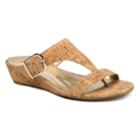 Andrew Geller Iwin Women's Wedge Sandals, Size: Medium (6), Lt Brown
