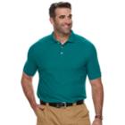 Big & Tall Croft & Barrow&reg; Classic-fit Easy-care Performance Pique Polo, Men's, Size: L Tall, Turquoise/blue (turq/aqua)