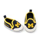 Michigan Wolverines Crib Shoes - Baby, Infant Unisex, Size: 6-9 Months, Blue