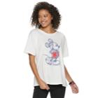 Disney's Mickey Mouse 90th Anniversary Juniors' Sketch Tee, Teens, Size: Xl, White