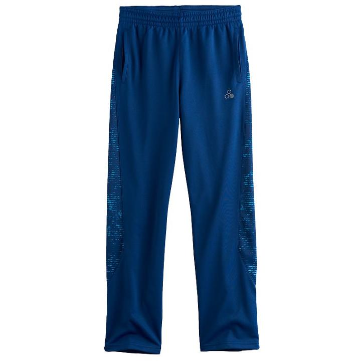 Husky Boys 8-20 Tek Gear&reg; Piped Tricot Pants, Size: S Husky, Blue
