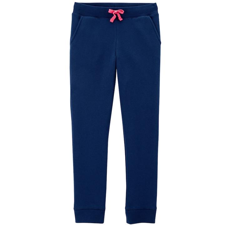 Girls 4-12 Oshkosh B'gosh&reg; Solid Sweatpants, Size: 8, Med Blue