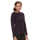 Petite Croft & Barrow Cable Trim Sweater, Women's, Size: M Petite, Drk Purple