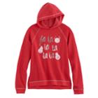 Girls 7-16 & Plus Size So&reg; Holiday Fleece Sweatshirt, Size: 14 1/2, Med Red