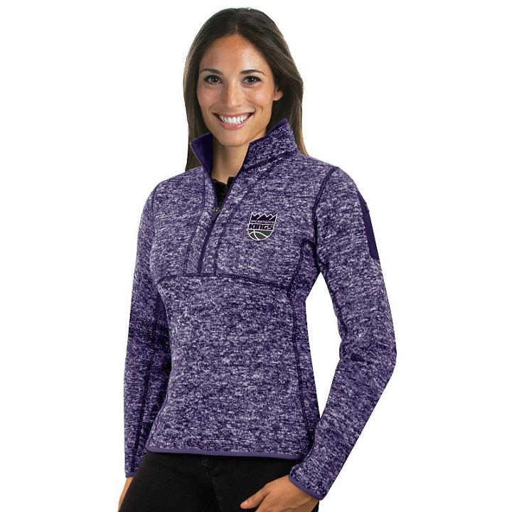 Women's Antigua Sacramento Kings Fortune Pullover, Size: Small, Drk Purple