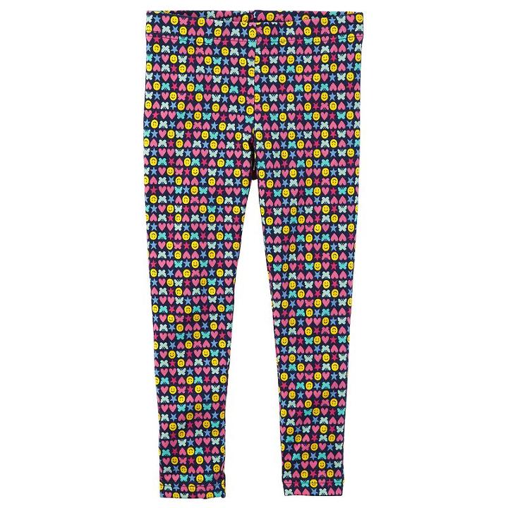 Girls 4-8 Carter's Icon Leggings, Size: 6, Ovrfl Oth