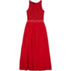 Girls 7-16 Iz Amy Byer Sleeveless Lace Bodice Maxi Dress, Size: 16, Lt Orange