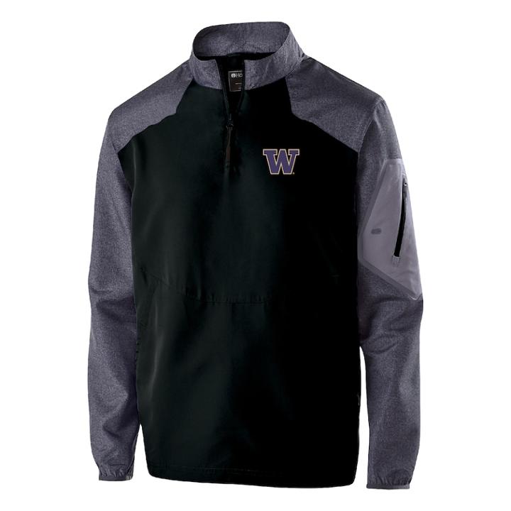 Men's Washington Huskies Raider Pullover Jacket, Size: Large, Dark Grey