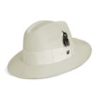 Men's Stetson Cannery Row Wool Felt Fedora, Size: Large, Beig/green (beig/khaki)