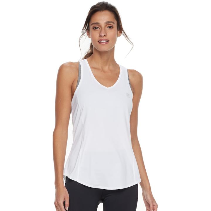 Women's Fila Sport&reg; Upf Racerback Workout Tank, Size: Large, White