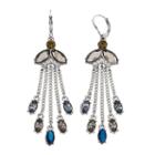 Simply Vera Vera Wang Marquise Stone Nickel Free Waterfall Earrings, Women's, Light Blue