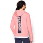 Women's Under Armour Favorite Fleece Full Zip Hoodie, Size: Small, Coral Navy