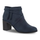 Easy Street Reed Women's Ankle Boots, Size: Medium (10), Blue (navy)