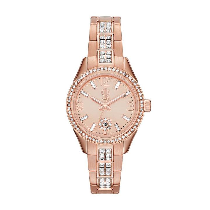 Jennifer Lopez Women's Crystal Stainless Steel Watch, Size: Small
