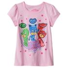 Girls 4-6x Pj Masks Catboy, Owlette & Gekko It's Time To Be A Hero Tee, Girl's, Size: 5, Pink