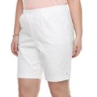 Plus Size Croft & Barrow&reg; Grommet Pull-on Shorts, Women's, Size: 3xl, White