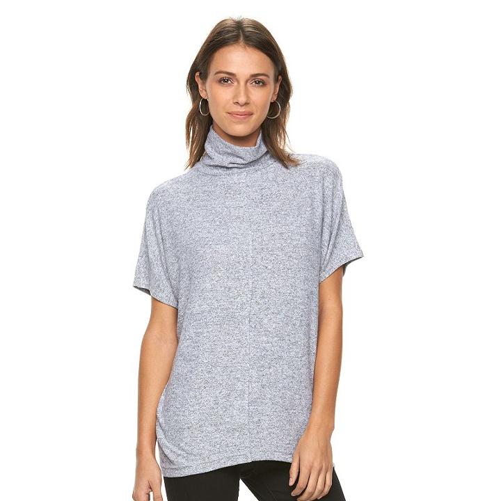 Women's Apt. 9&reg; Brushed Turtleneck Top, Size: Xl, White