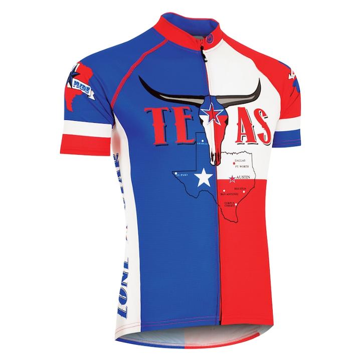 Men's Canari Texas Retro Jersey, Size: Large, Blue
