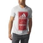 Big & Tall Adidas Football Performance Tee, Men's, Size: L Tall, Med Grey