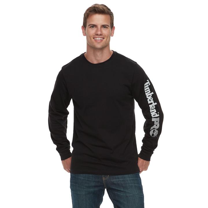 Men's Timberland Base Plate Tee, Size: Large, Black