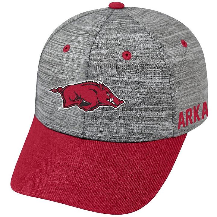 Adult Arkansas Razorbacks Backstop Snapback Cap, Men's, Med Grey