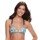 Juniors' Malibu Geometric Bikini Top, Size: Medium, Ovrfl Oth