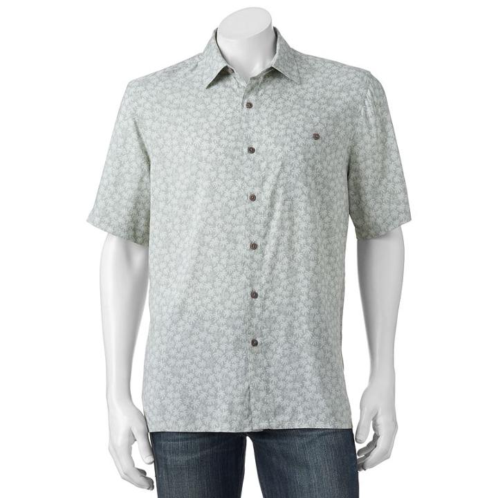 Big & Tall Batik Bay Classic-fit Tropical Button-down Shirt, Men's, Size: 3xb, Green Oth