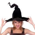 Adult Witch Costume Wired Hat, Black