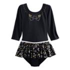 Girls 4-14 Jaques Moret Golden Hearts Long Sleeved Skirtall, Size: Xs, Multicolor