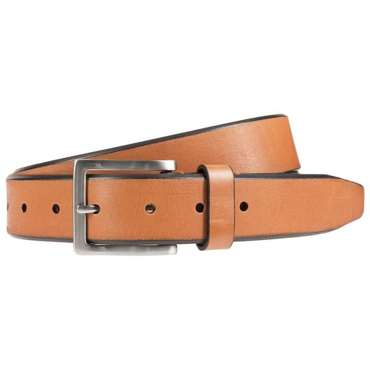 Men's Lee Beveled Edge Belt, Size: 34, Lt Brown