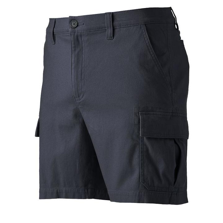 Men's Croft & Barrow&reg; True Comfort Classic-fit Twill Performance Cargo Shorts, Size: 38, Blue