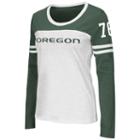 Women's Campus Heritage Oregon Ducks Hornet Football Tee, Size: Small, Dark Green