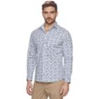 Men's Marc Anthony Slim-fit Stretch Woven Button-down Shirt, Size: Large, White