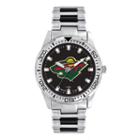 Men's Game Time Minnesota Wild Heavy Hitter Watch, Silver