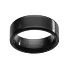 Lovemark Black Ion-plated Tungsten Carbide Men's Wedding Band, Size: 10