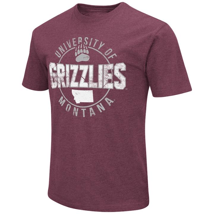 Men's Montana Grizzlies Game Day Tee, Size: Medium, Brt Red