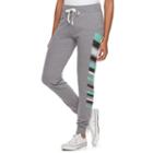 Juniors' So&reg; Drawstring Jogger Pants, Girl's, Size: Large, Light Grey