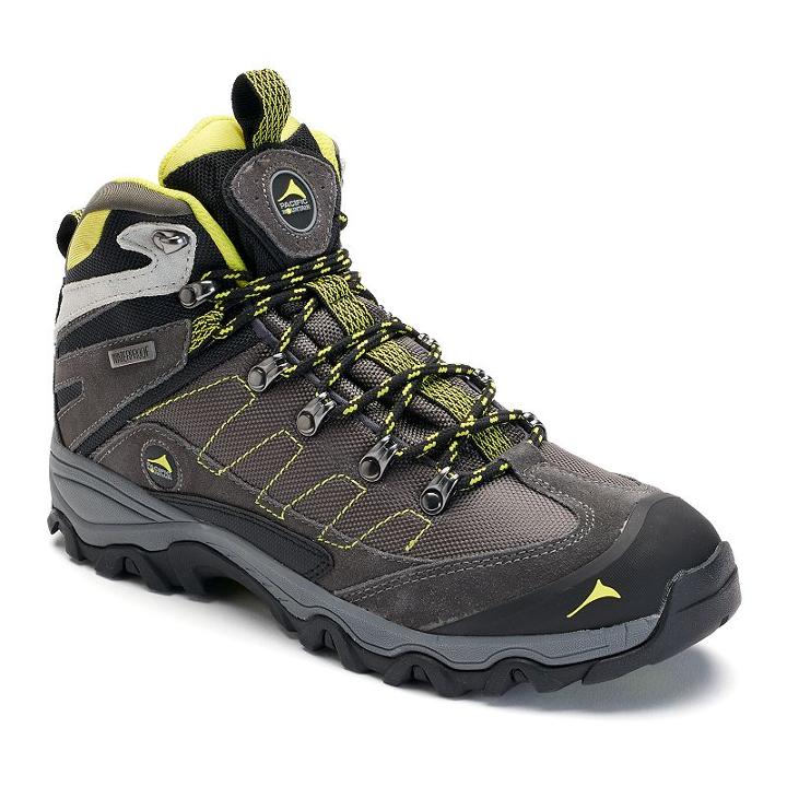 Pacific Mountain Edge Men's Waterproof Hiking Boots, Size: Medium (7), Green