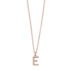 Lc Lauren Conrad Pave Monogram Pendant Necklace, Women's, Dark Pink