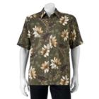 Men's Batik Bay Classic-fit Tropical Button-down Shirt, Size: Medium, Green Oth
