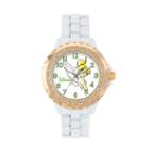 Disney's Tinkerbell Women's Crystal Watch, White