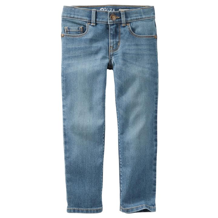 Girls 4-12 Oshkosh B'gosh&reg; Stright Fit Jeans, Size: 5, Blue