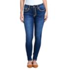 Women's Seven7 Midrise Skinny Jeans, Size: 10, Blue
