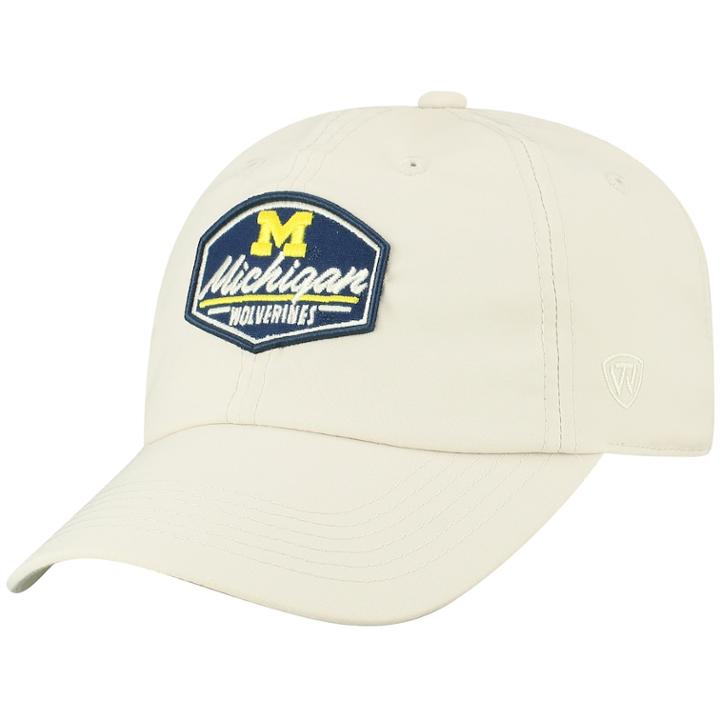 Adult Top Of The World Michigan Wolverines Onward Cap, Men's, Lt Beige