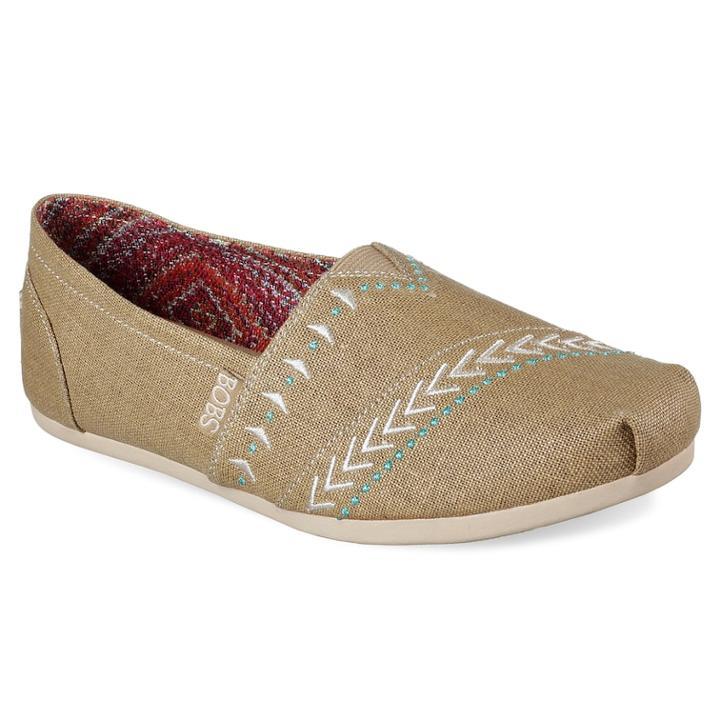 Skechers Bobs Plush Feather Women's Flats, Size: 6.5, Lt Brown