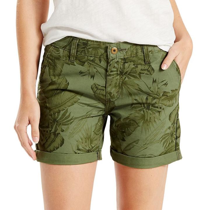 Women's Levi's&reg; Classic Boyfriend Shorts, Size: 10/30, Green