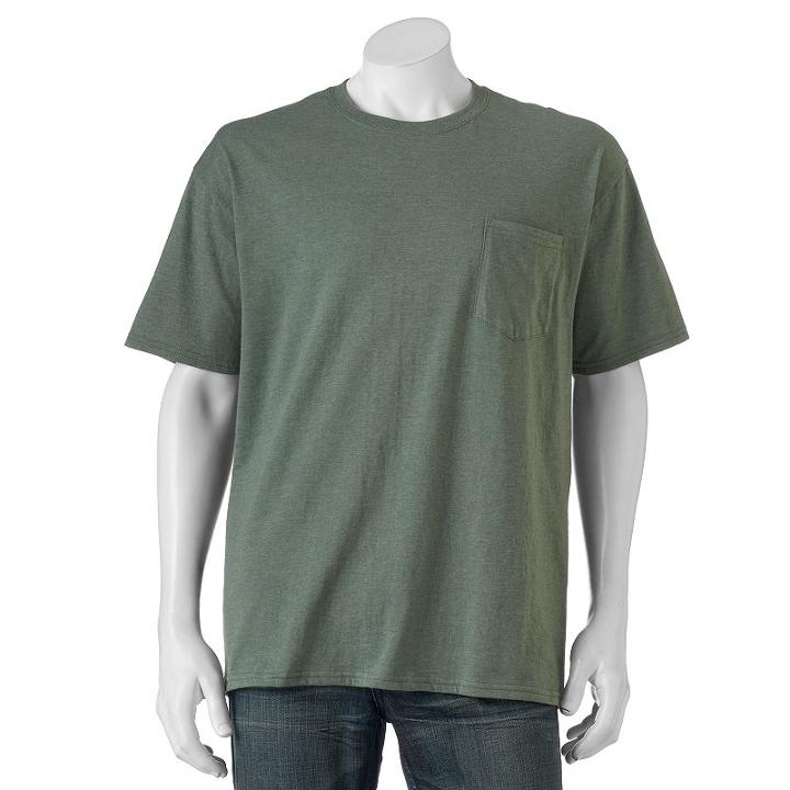 Men's Goldtoe&reg; Pocket Tee, Size: Large, Green Oth