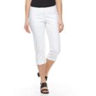 Petite Apt. 9&reg; Torie Modern Fit Capri Dress Pants, Women's, Size: 14 Petite, White